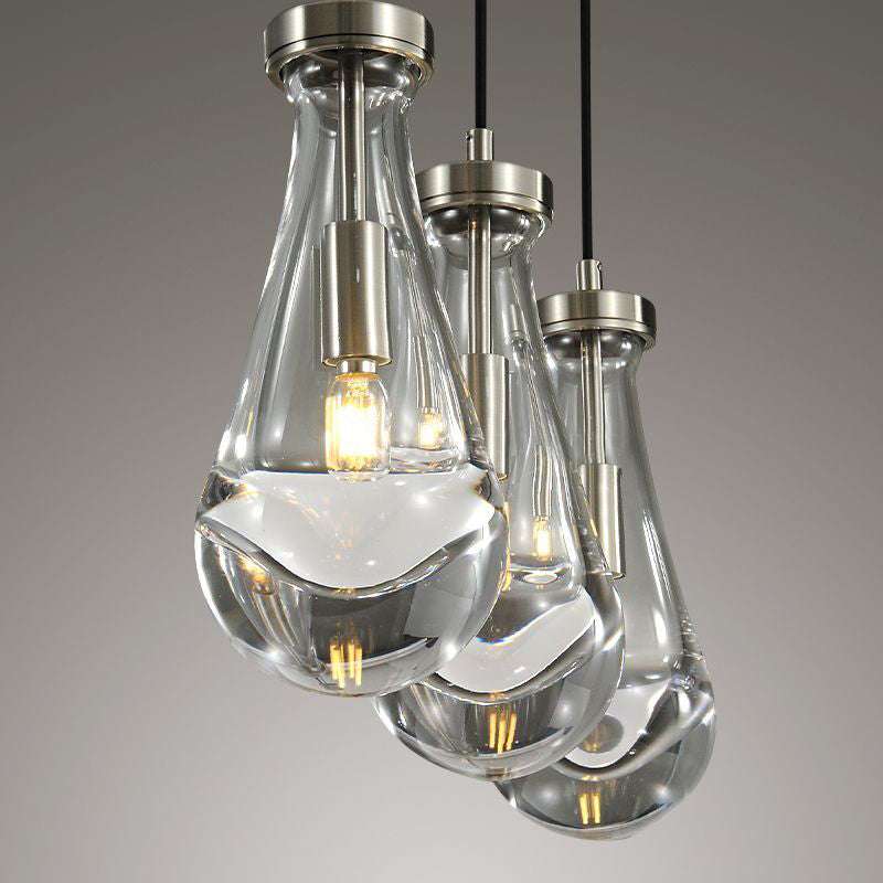 Rain Drops 3-Light Rectangular Chandelier - view 10