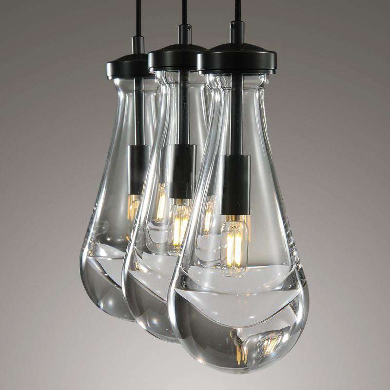 Rain Drops 3-Light Rectangular Chandelier - view 9