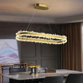 Rock Crystal Oval Chandelier - view 4