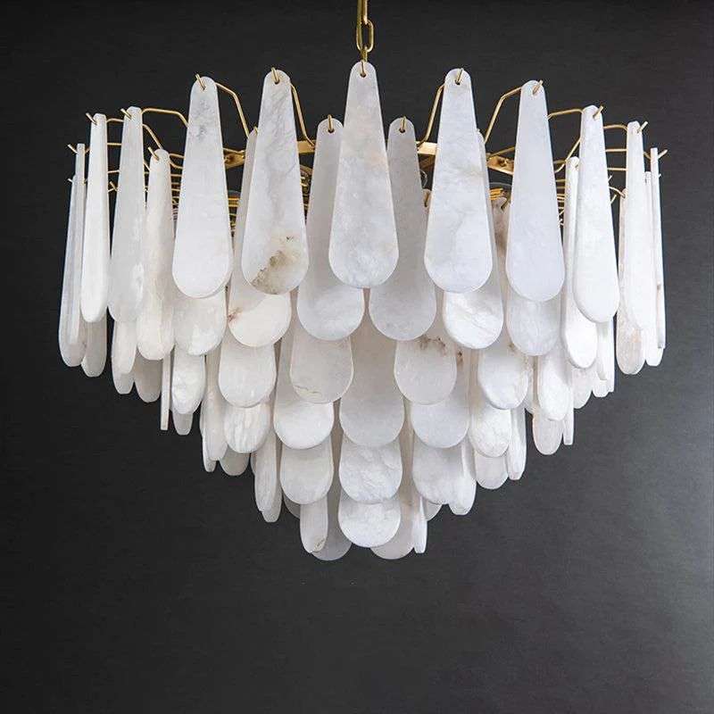Alabaster Feathery Chandelier - view 6