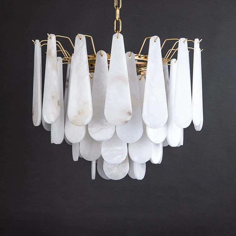 Alabaster Feathery Chandelier - view 7