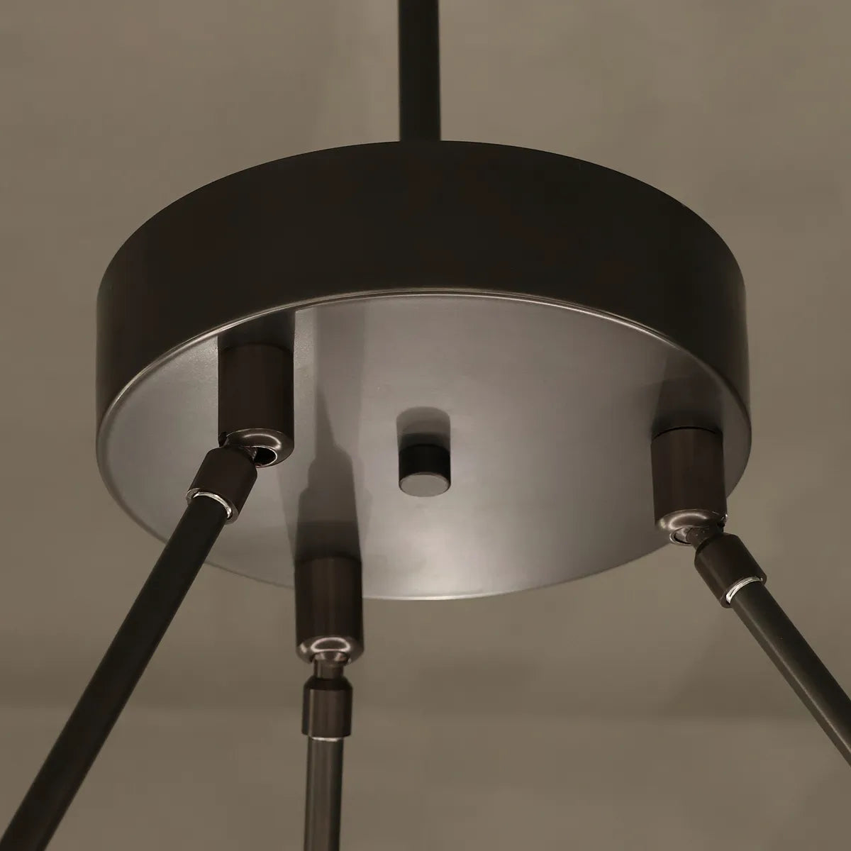 Round Chandelier -Clean Silhouette Hides the LED Light Strip - view 4