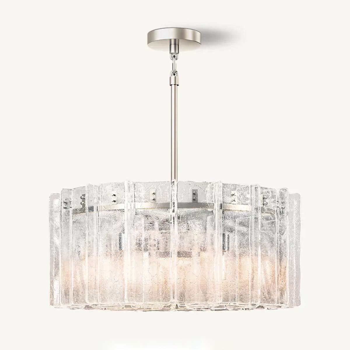 Lattice Glass Round Chandelier 37" - view 8