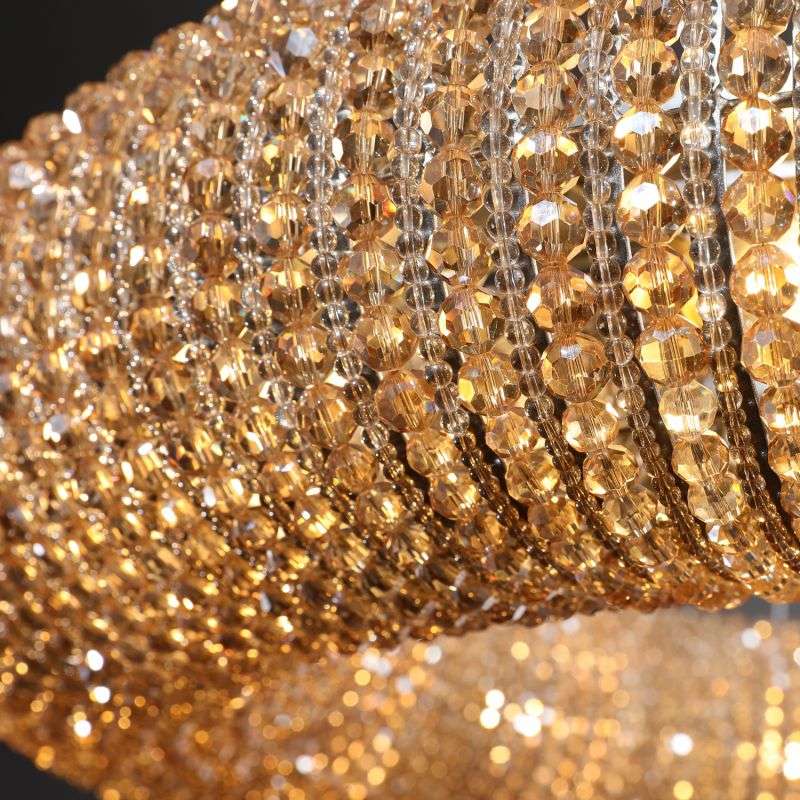 Crystal Halo Round LED Chandelier 41" Halo Lighting Fixture - view 5