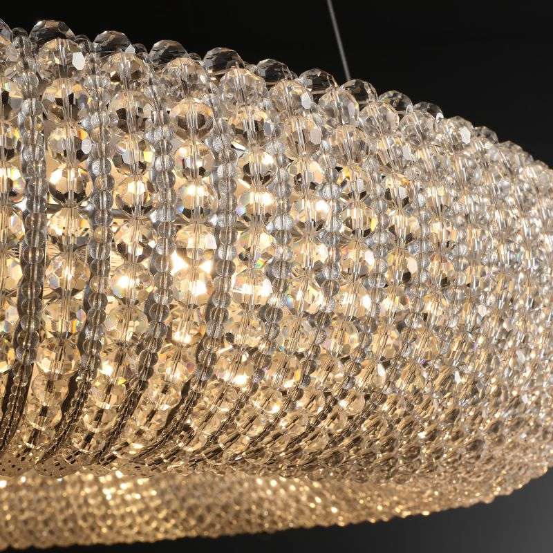 Crystal Halo Round LED Chandelier 41" Halo Lighting Fixture - view 7