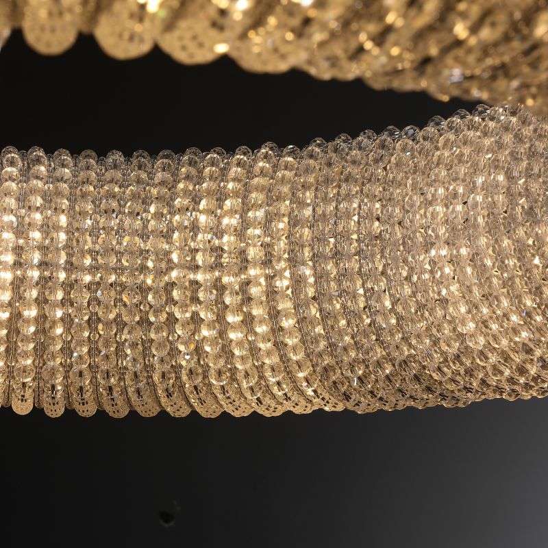 Crystal Halo Round LED Chandelier 41" Halo Lighting Fixture - view 8