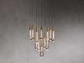 Solitaire Raindrop Modern Round Crystal Chandelier - view 13