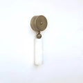 Mid-Century Alabaster Brass Wall Sconce for Mirror or Vanity - view 4