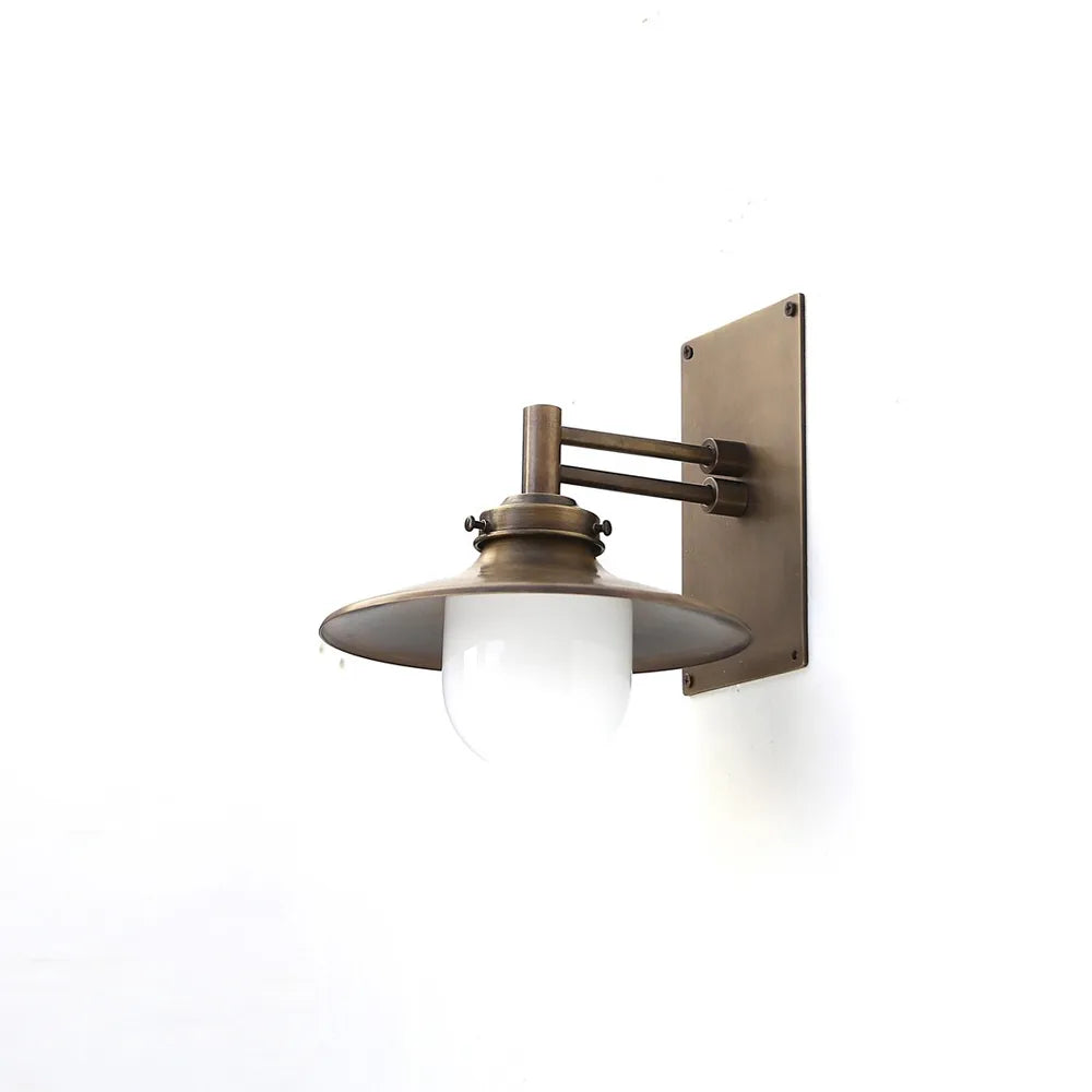 Modern Industrial Brass Bathroom Vanity Wall Sconce - view 2