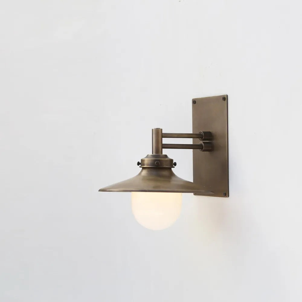Modern Industrial Brass Bathroom Vanity Wall Sconce - view 4