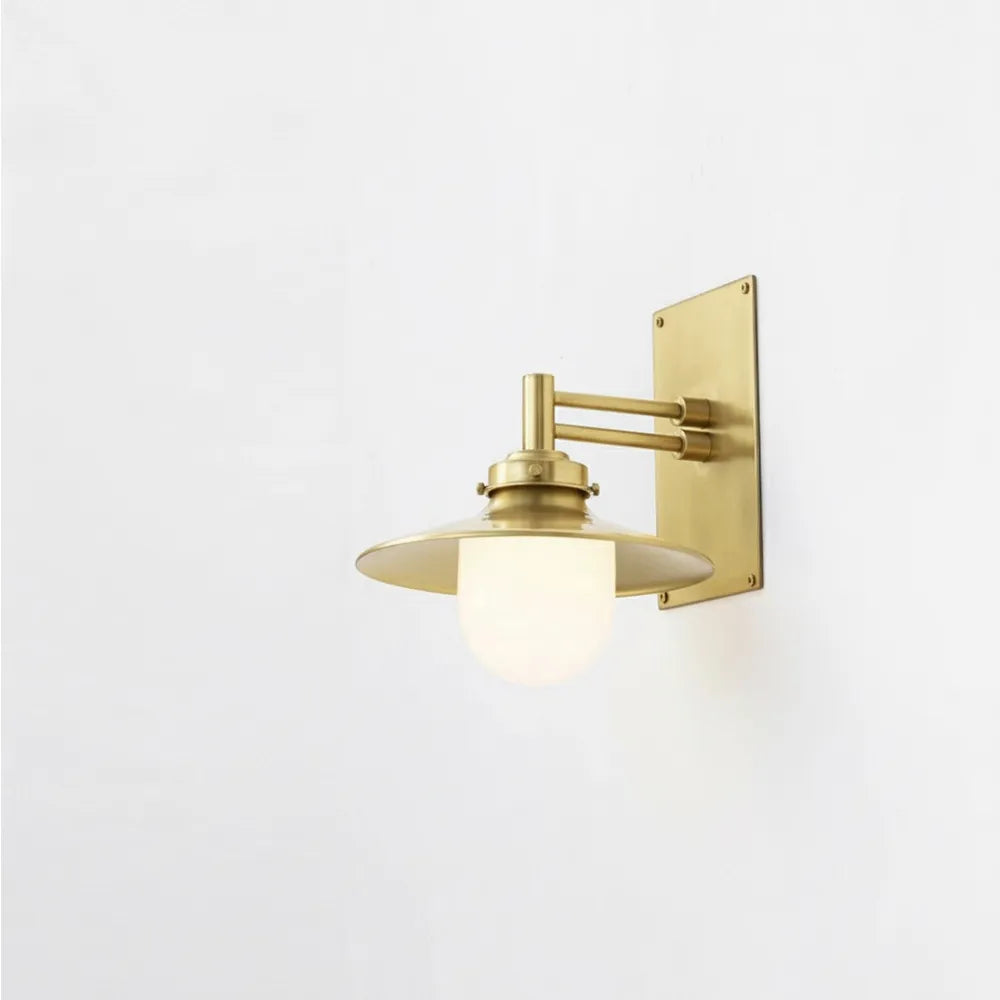 Modern Industrial Brass Bathroom Vanity Wall Sconce - view 6