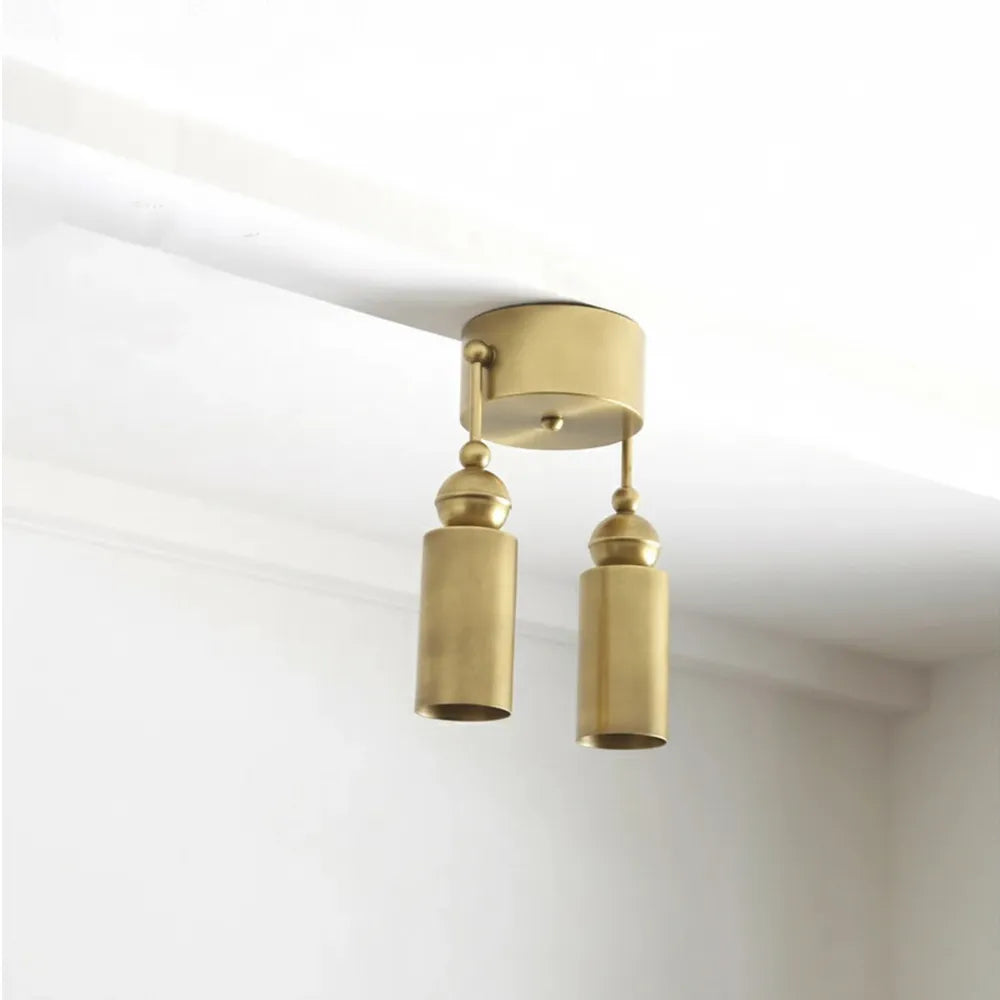 Mid-Century Brass 1950s Double Ended Ceiling Spotlight - view 5
