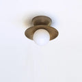 Mid-Century Modern Ceiling / Wall Light with Handcrafted Glass Globe - view 4