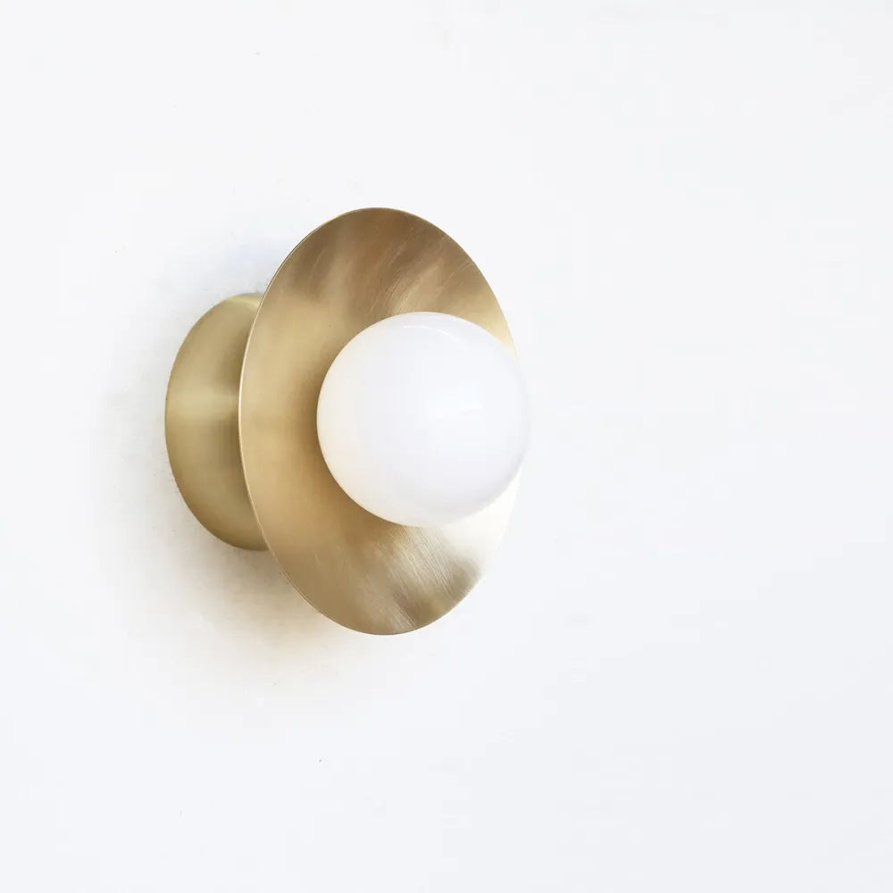 Mid-Century Modern Ceiling / Wall Light with Handcrafted Glass Globe - view 5