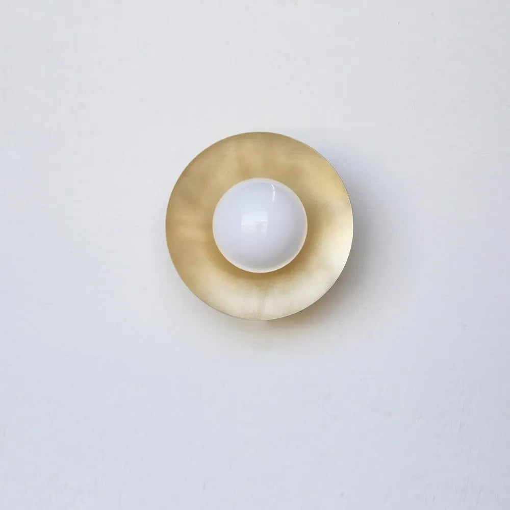 Mid-Century Modern Ceiling / Wall Light with Handcrafted Glass Globe - view 6