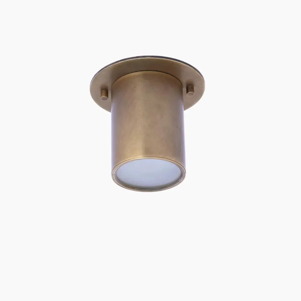 Modern Brass Cylindrical Ceiling Spotlight for Recessed Lighting - view 1