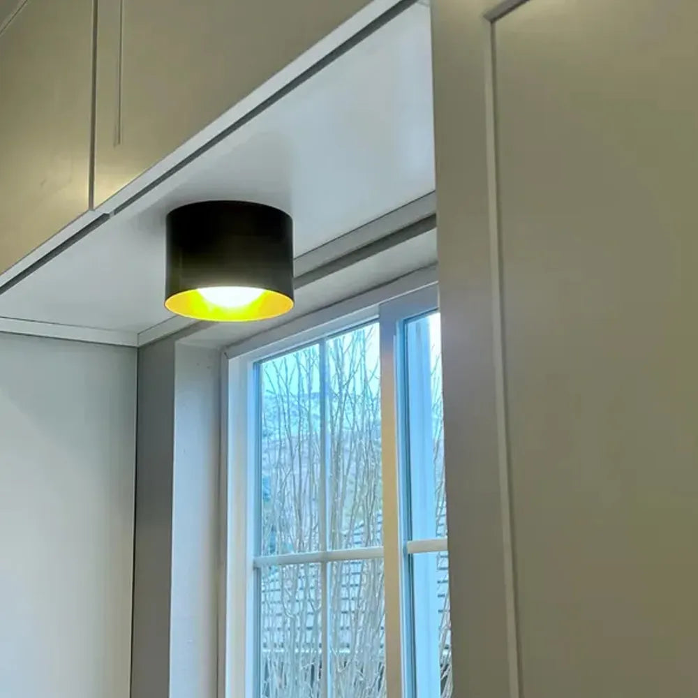 Vintage Brass Ceiling Spotlight, Simple Milky Glass Shade - view 11
