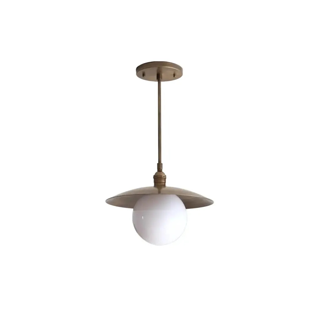 Elegant Brass Chandelier – Mid-Century Pendant for Kitchen Island - view 2