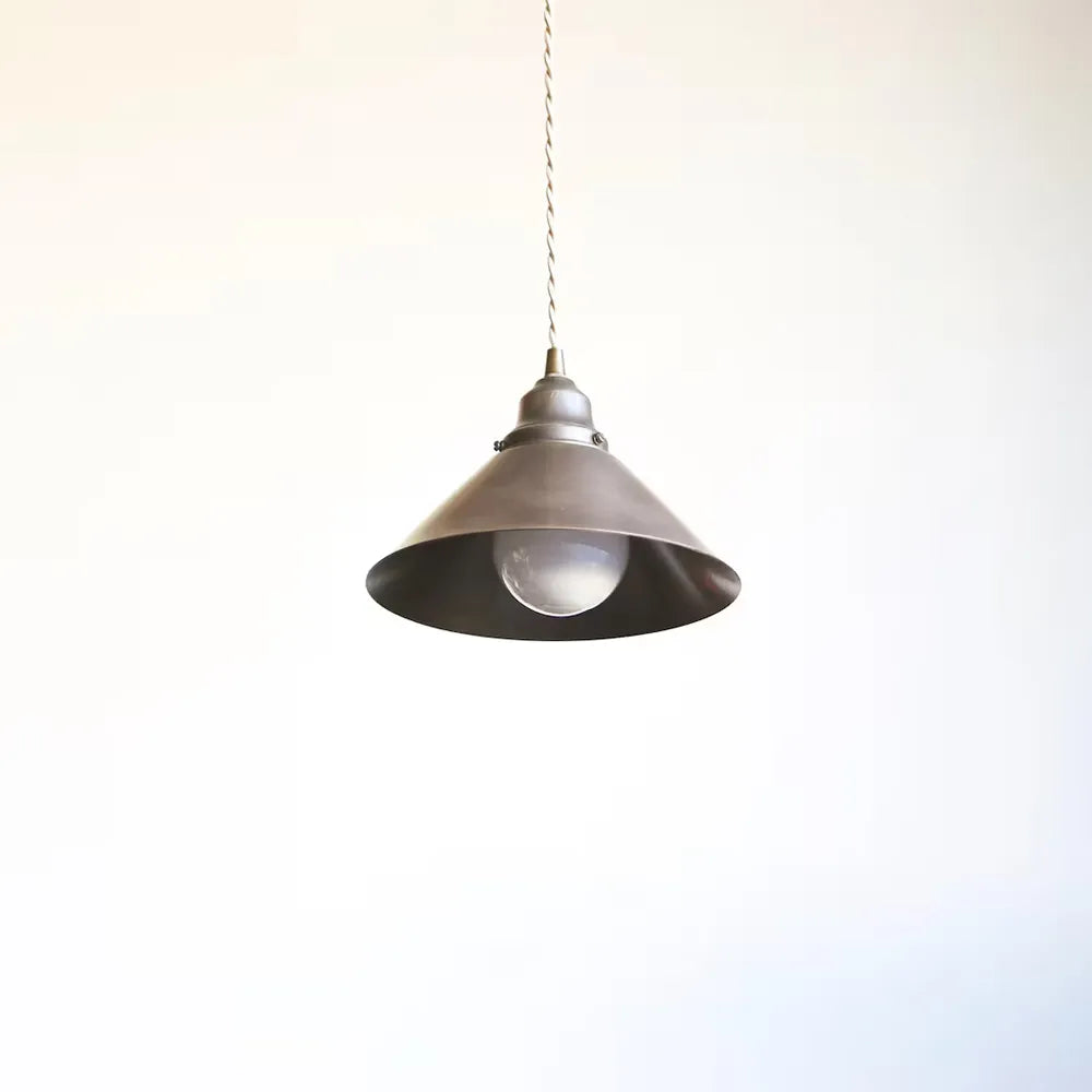 Industrial Brass Pendant Light – Vintage Kitchen Island Hanging Lamp - view 2