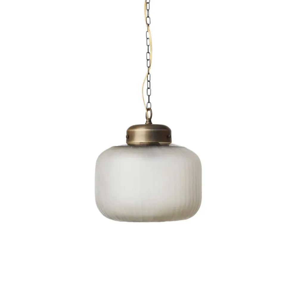 Modern Brass Glass Chandelier – Chain Pendant for Kitchen Island - view 3