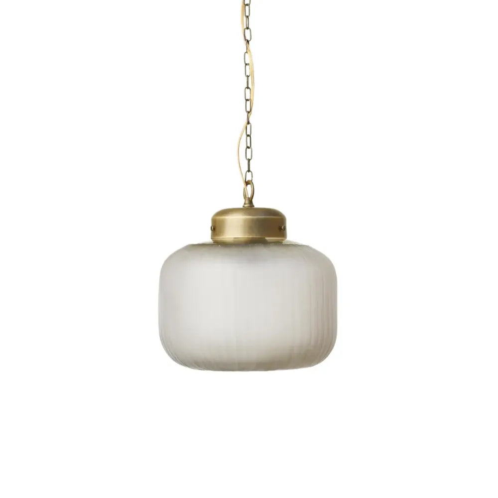 Modern Brass Glass Chandelier – Chain Pendant for Kitchen Island - view 5
