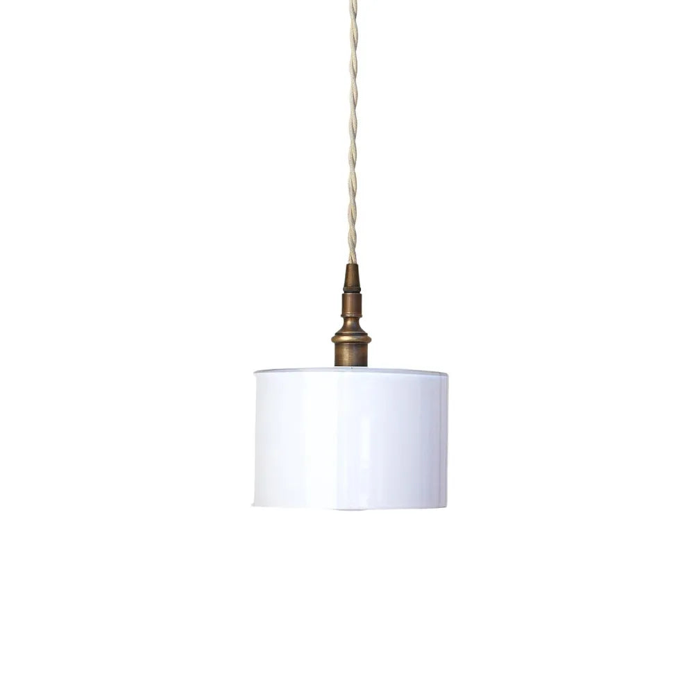 Milky White Glass Pendant Light – Minimalist Kitchen Island Lighting - view 1