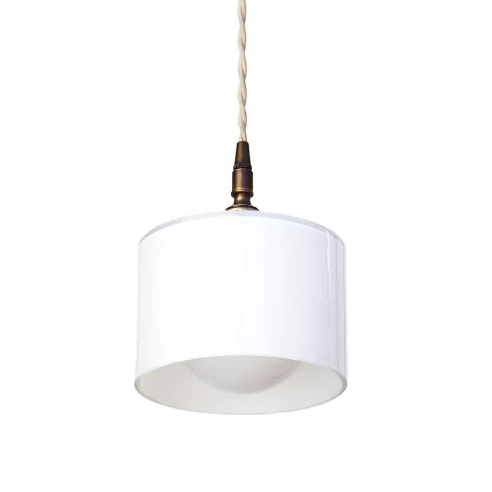 Milky White Glass Pendant Light – Minimalist Kitchen Island Lighting - view 2
