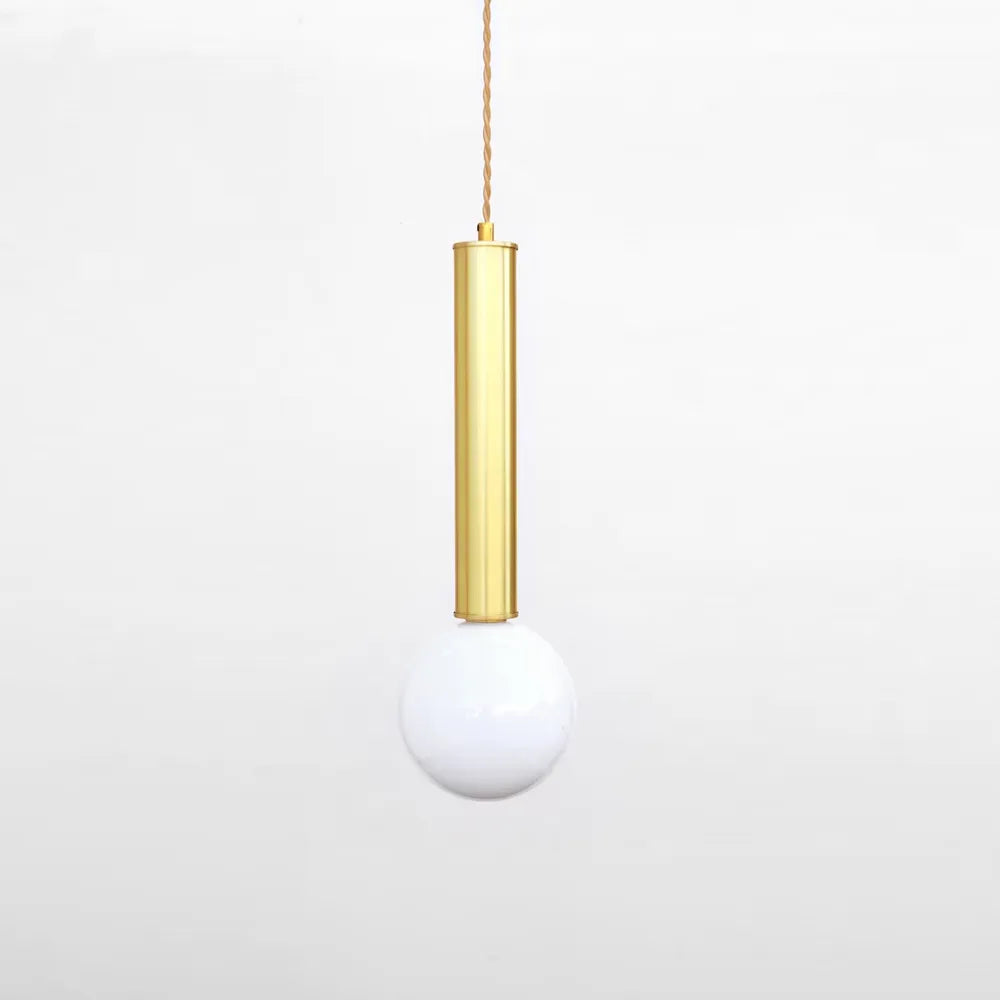 Medieval Minimalist Brass Pendant Light – Vintage Kitchen Island Lamp - view 2