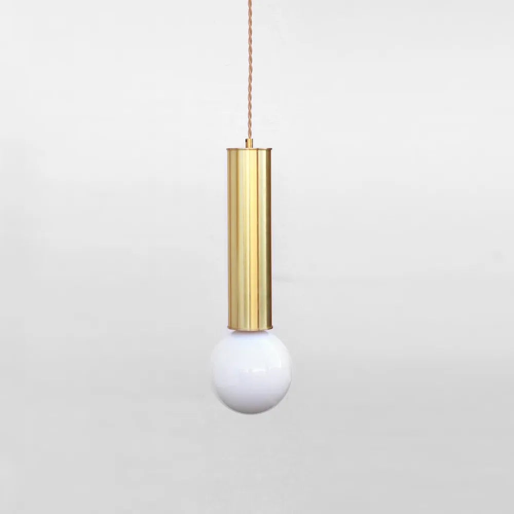 Medieval Minimalist Brass Pendant Light – Vintage Kitchen Island Lamp - view 5