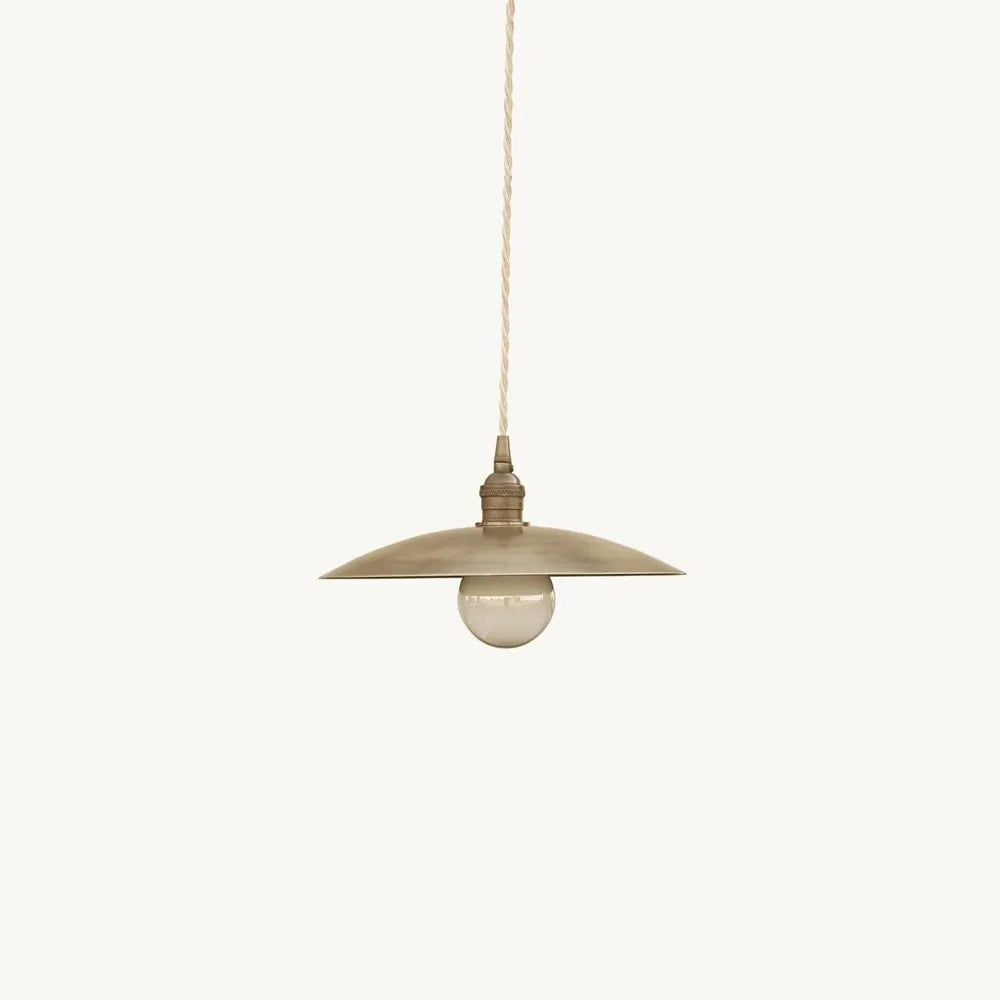 Industrial Brass Pendant Light – Vintage Kitchen Island Lighting - view 1