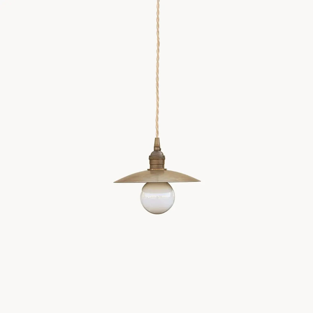 Industrial Brass Pendant Light – Vintage Kitchen Island Lighting - view 2