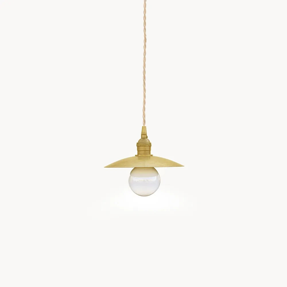 Industrial Brass Pendant Light – Vintage Kitchen Island Lighting - view 9
