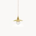 Industrial Brass Pendant Light – Vintage Kitchen Island Lighting - view 9