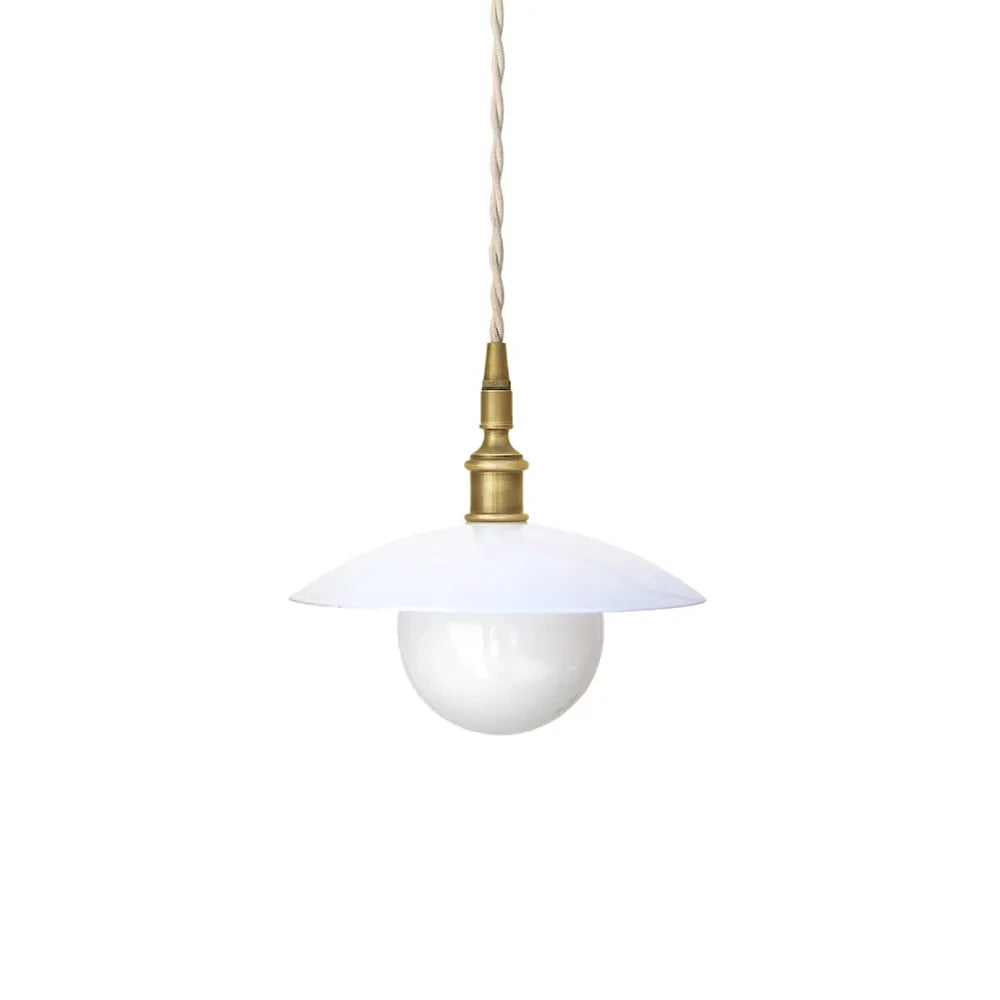Vintage Industrial Glass Pendant Light for Kitchen Island - view 5