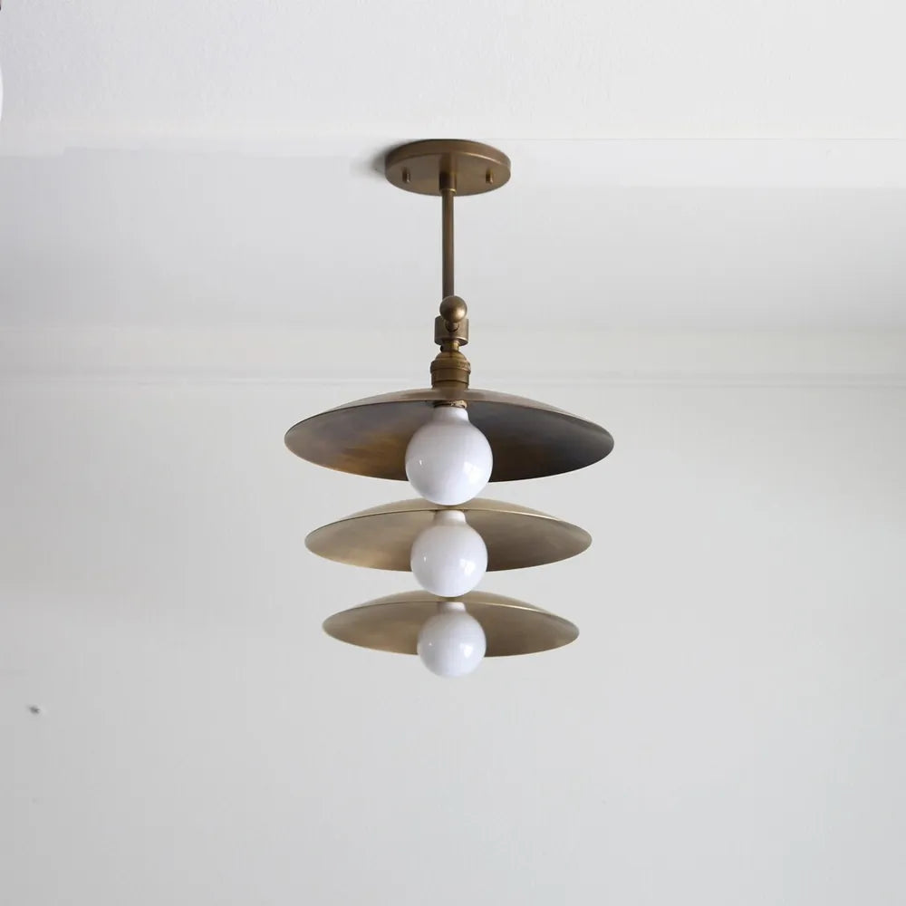 Medieval Brass Chandelier – Modern Kitchen Island Chandelier - view 4