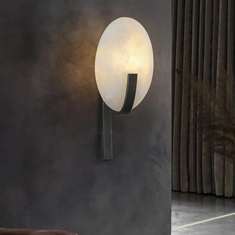 Alabaster Wall Lamp – Modern Wall Sconce for Elegant Home Lighting - view 5