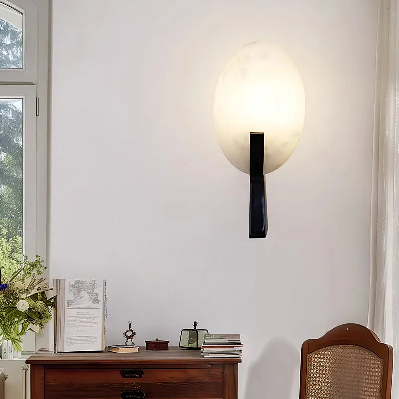 Alabaster Wall Lamp – Modern Wall Sconce for Elegant Home Lighting - view 6