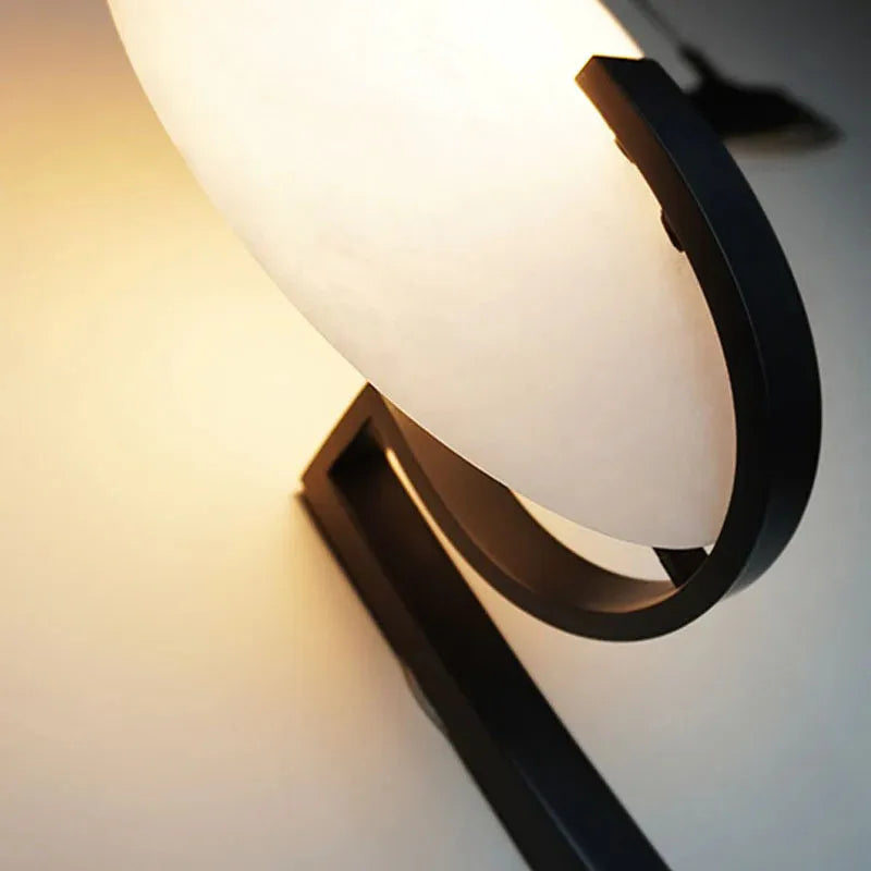 Alabaster Wall Lamp – Modern Wall Sconce for Elegant Home Lighting - view 8