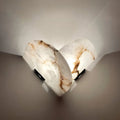 Fly Gaby Heart Fanshaped Alabaster Wall Light - view 1
