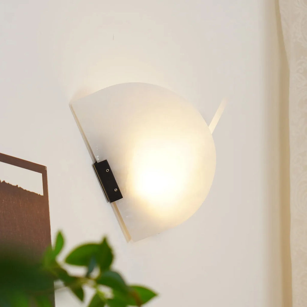 Fly Gaby Heart Fanshaped Alabaster Wall Light - view 5
