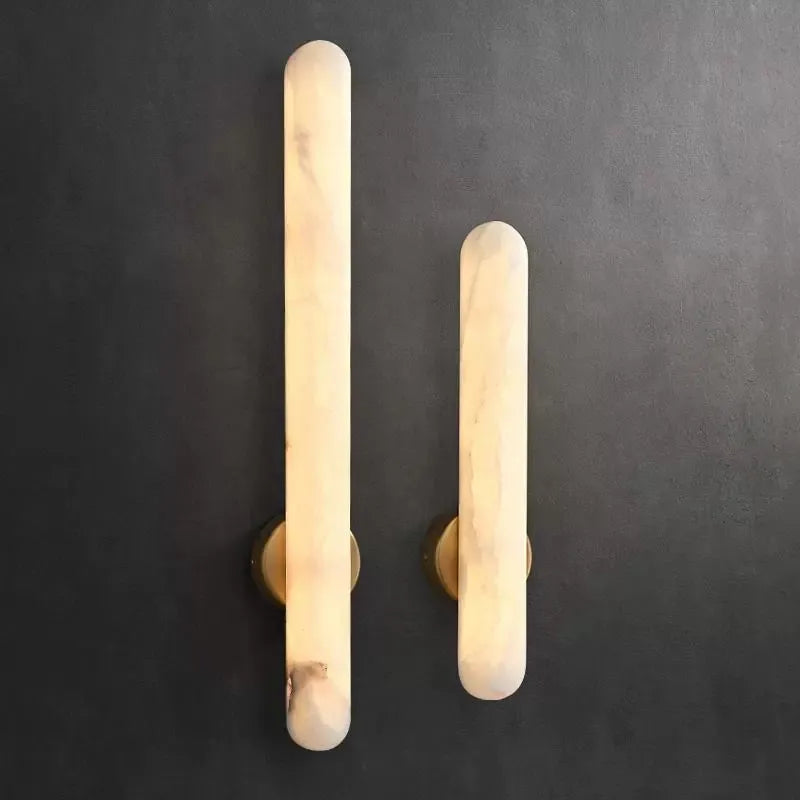 Alabaster Column Wall Light with Minimalist Design - view 1