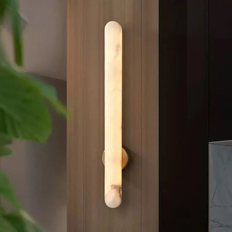 Alabaster Column Wall Light with Minimalist Design - view 4