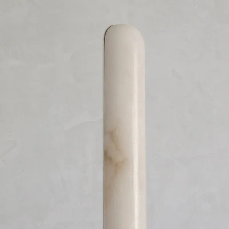 Alabaster Tubular Wall Light – Slim Vertical Sconce with Ambient Glow - view 5