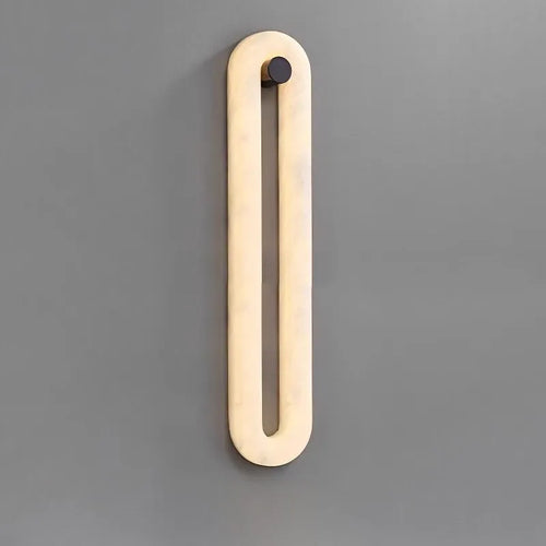 Alabaster Elliptical Wall Lamp – Gradual Fade Glow with Modern Design - view 1