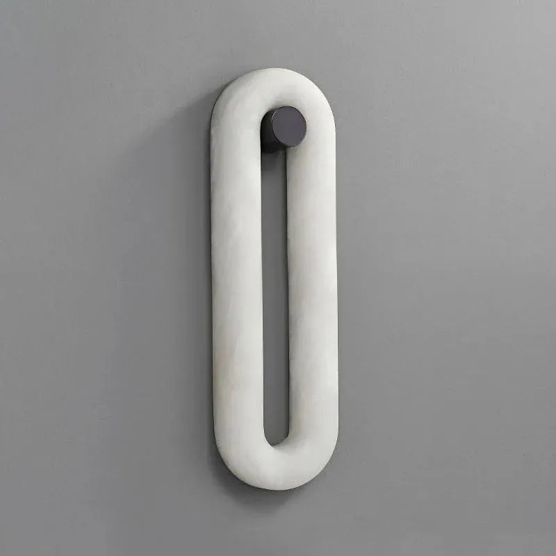 Alabaster Elliptical Wall Lamp – Gradual Fade Glow with Modern Design - view 2