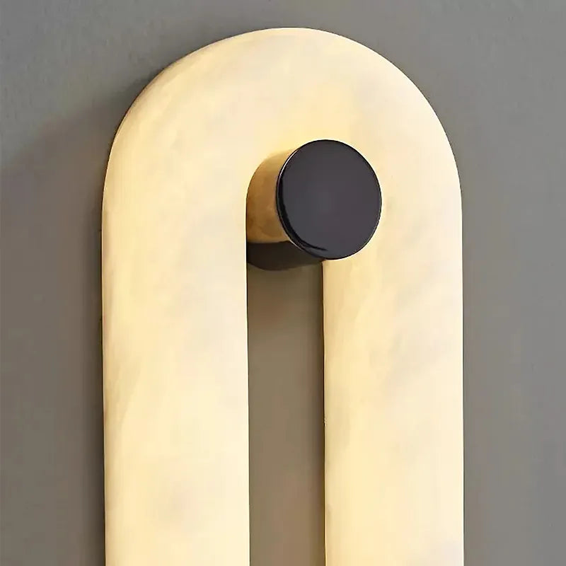 Alabaster Elliptical Wall Lamp – Gradual Fade Glow with Modern Design - view 7