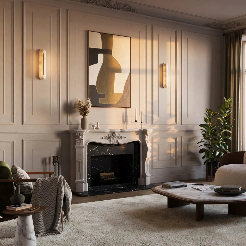 Orbison Alabaster Wall Lamp – Modern Decorative Lighting for Staircase - view 3