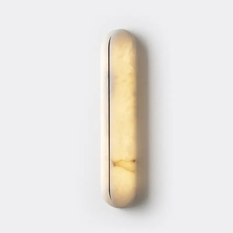 Spain Alabaster Wall Sconce with Sleek Modern Line - view 1