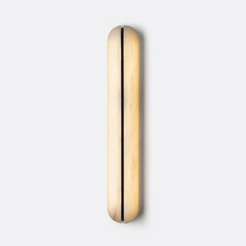 Spain Alabaster Wall Sconce with Sleek Modern Line - view 2