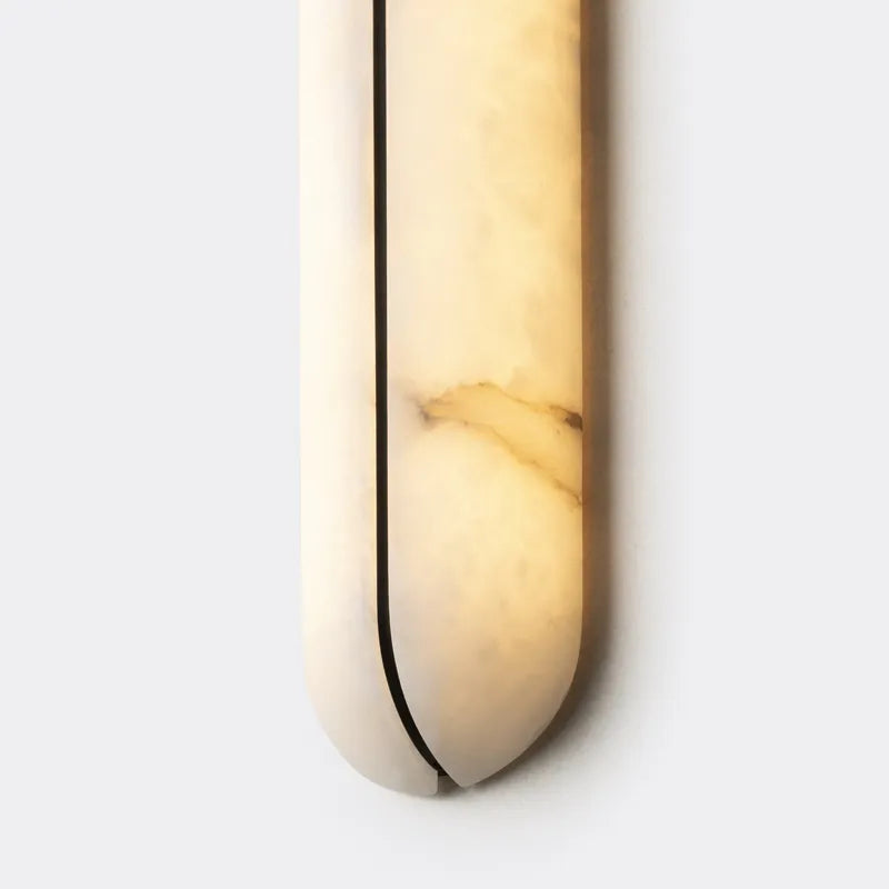 Spain Alabaster Wall Sconce with Sleek Modern Line - view 5